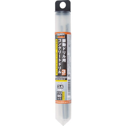 乐天商城 - トラスコ中山 振動ドリル用コンクリートドリルロング 3.5m 3本組 TCD-35L-3P