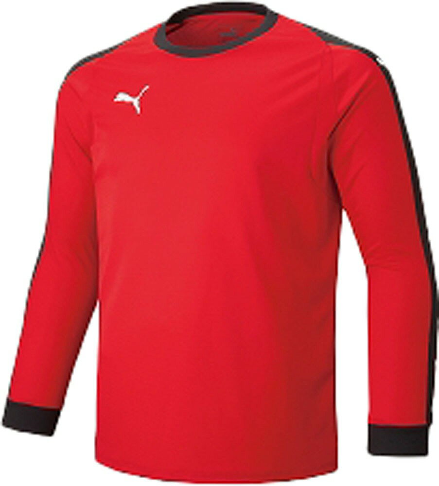 プーマ ジュニア LIGA GKシャツ パッド付（プーマレッド/プーマホワイト・サイズ：120） PJ-729966-01-120 PUMA