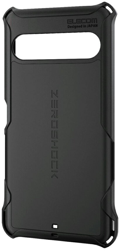 エレコム Xperia 10 VII (SO-52F)用 ハイブリッドカバーケース 衝撃吸収 ストラップホール付 ZEROSHOCK（ブラック） PM-X252ZEROBK
