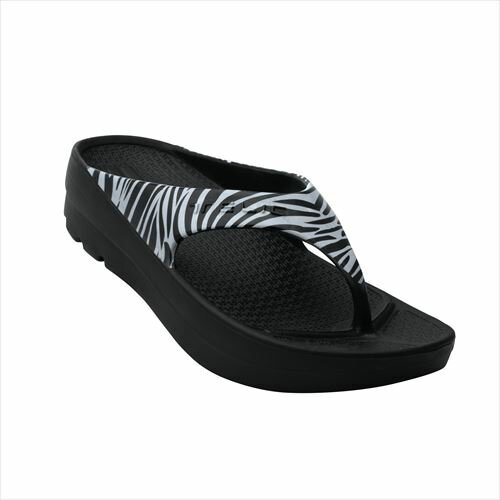 W-FLIPFLOP-ZR-XS TELIC Jo[T_iZebraETCYFXS(22-22.5cm)j ebN@W-FLIP FLOP