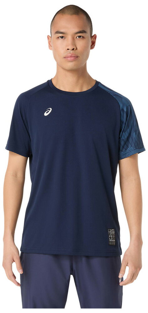 Other - アシックス メンズ ドライグラフィック半袖シャツ（ミッドナイト・サイズ：2XL） 2031F160-400-2XL asics