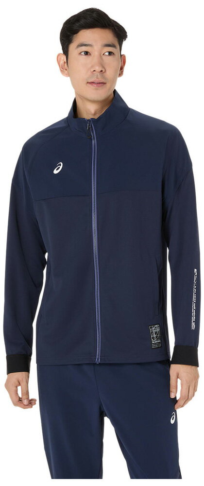 アシックス メンズ ドライハイブリッドストレッチニットジャケット（ミッドナイト・サイズ：2XL） 2031F169-400-2XL asics