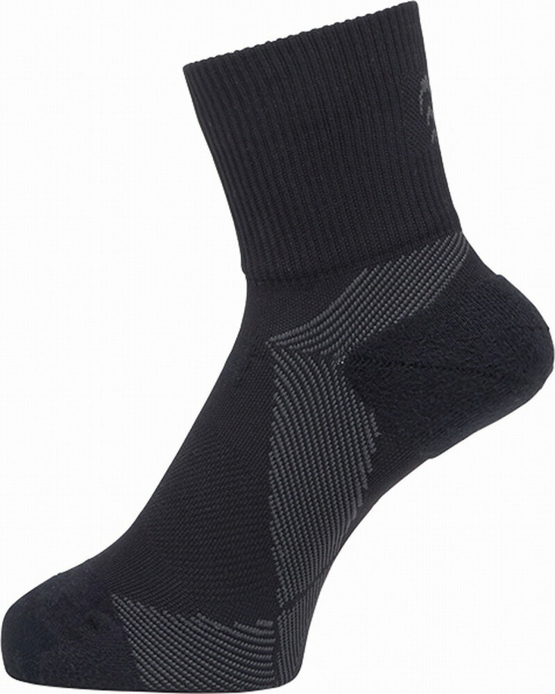 C3fit(シースリーフィット) ユニセックス アーチサポート クォーターソックス（ブラック・サイズ：2） GW-GC23301-BK-2 Goldwin