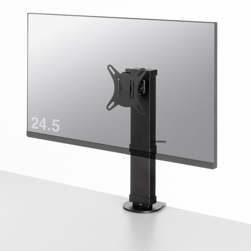 サンワサプライ クランプ式モニタースタンド（回転・上下昇降） CR-LAC101BK