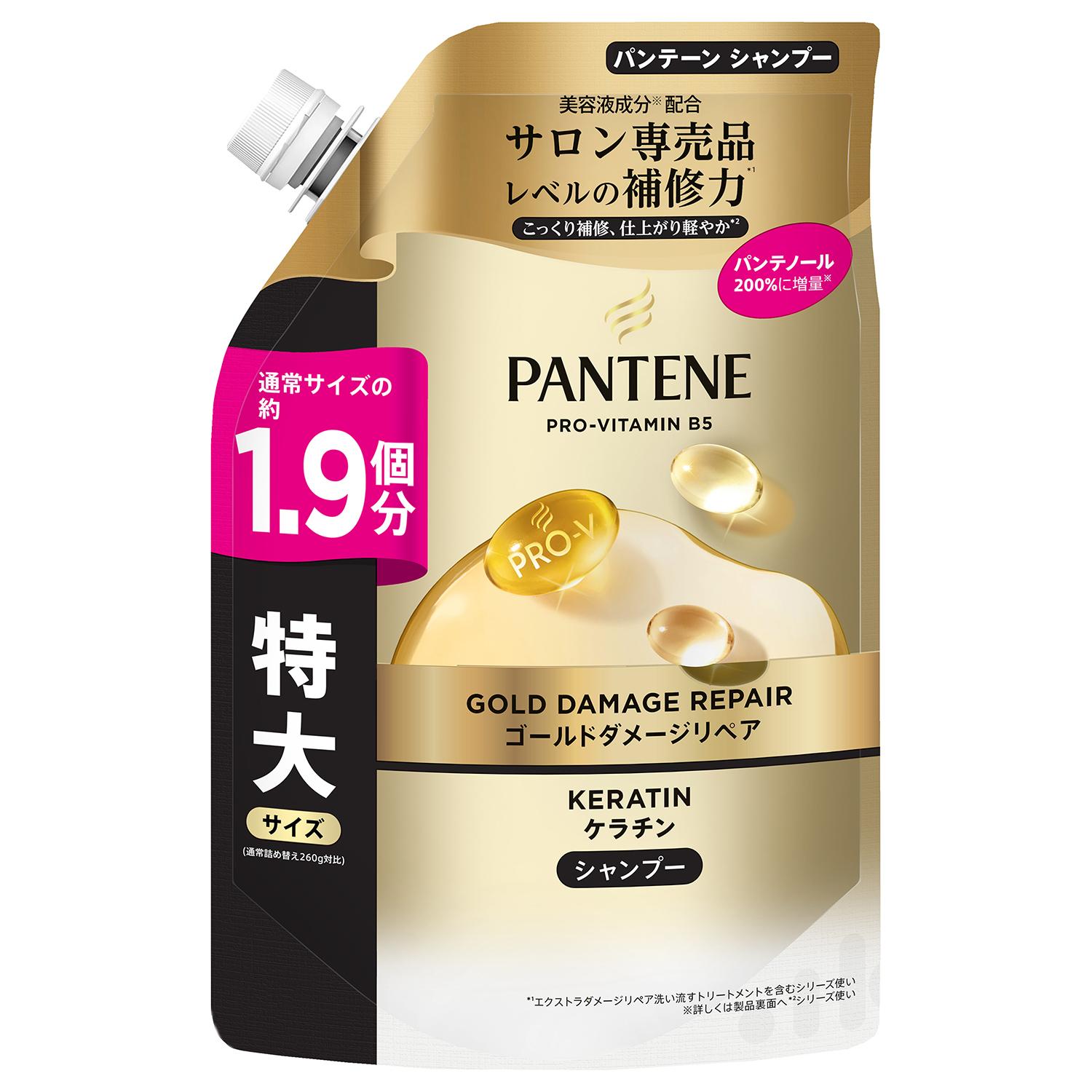 パンテーンゴールドダメージリペアシャンプーつめかえ特大サイズ 500g P＆GJapan PTGDRSPカSL
