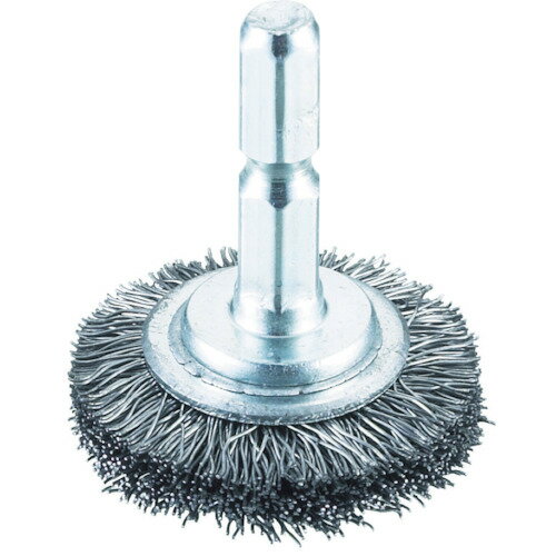 トラスコ中山 軸付ホイールブラシ φ32×軸6.35 鋼線0.3 TB-6202-60