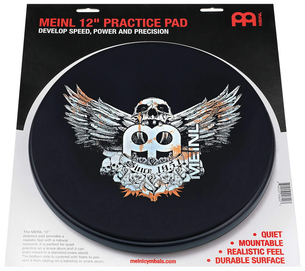 MPP-12-JB マイネル ドラム練習パッド 12” MEINL Practice Pad