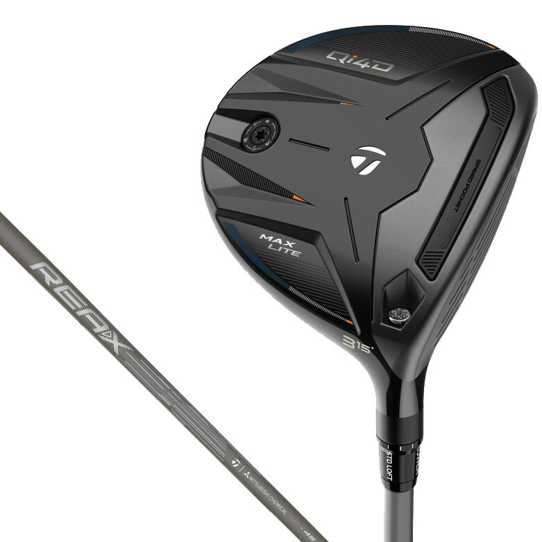 テーラーメイド Qi4D MAX LITE フェアウェイウッド #3（REAX 45 シャフト・フレックス：SR） TM-QI4DMXL-FW3-MR4SR TaylorMade ゴルフ ゴルフクラブ