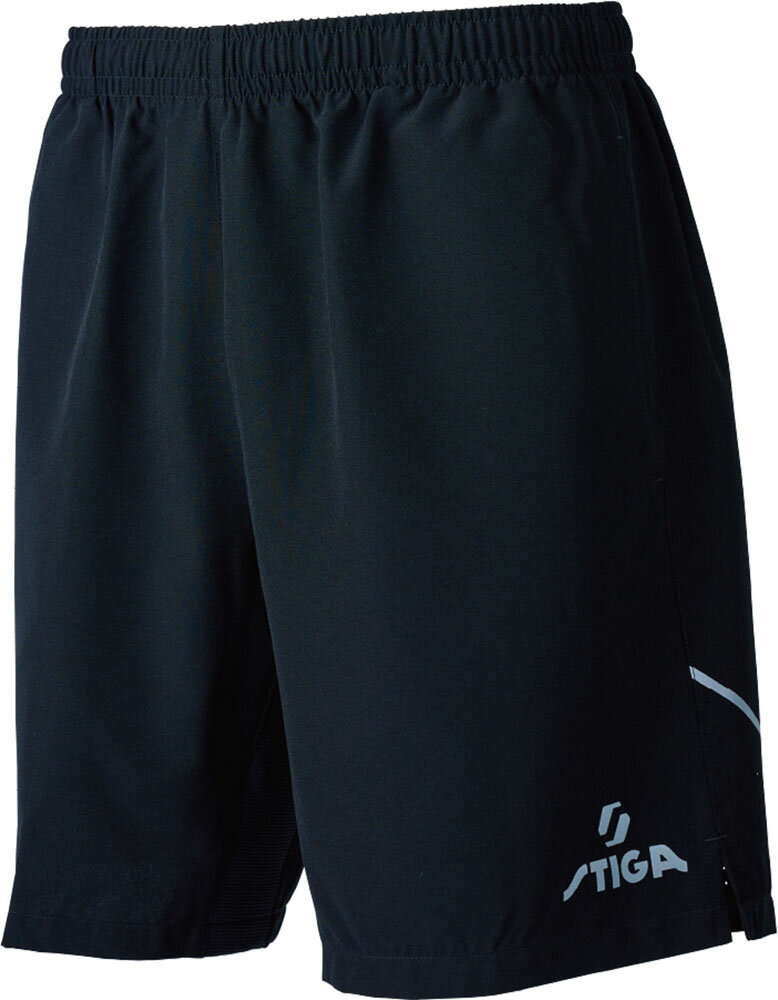 STIGA（スティガ） 卓球 ユニセックス ゲームパンツ STIGAショーツ プロ JTTA公認（ブラック・サイズ：3XS） STJ-1809010101