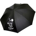 BTG-AC021-BK ブルーティーゴルフ 晴雨兼用ワンタッチアンブレラ（ブラック・サイズ：65cm） BLUE TEE GOLF