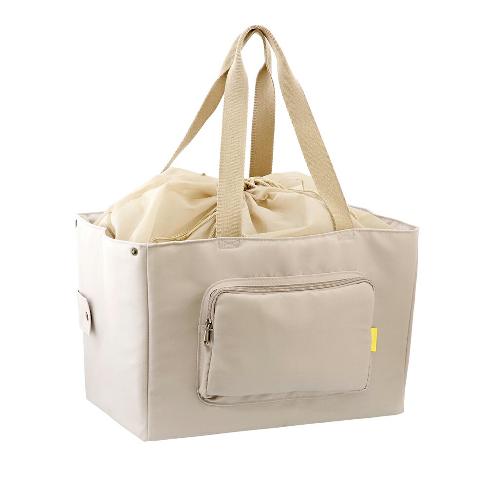 リブプラス 保冷レジカゴバッグ　20L　ベージュ LV-0042 keepie