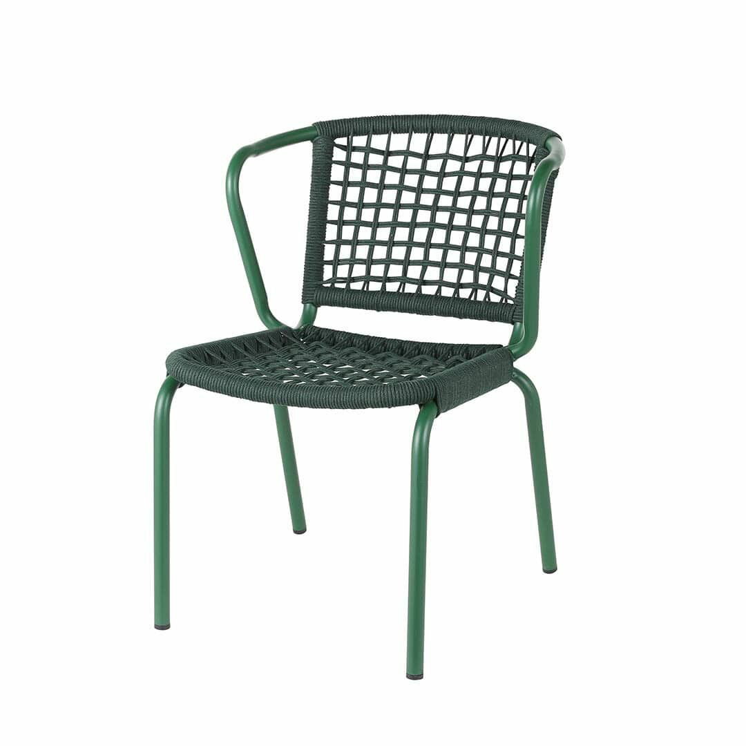 ダルトン(DULTON) アルミニウム ロープチェア(グリーン) DS-0675GN [45093378]