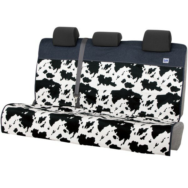 BONFORM シートカバー Leeホルスタイン ラゲージ 後席兼用（ホワイト） 4102-04WH