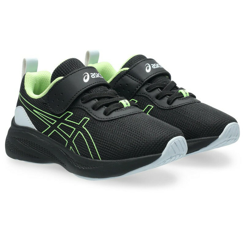 アシックス キッズ・ジュニア用 スニーカー LAZERBEAM MP-MG-PS（ブラック×ライトグリーン・サイズ：21.0cm） 1154A221-001-21.0 asics
