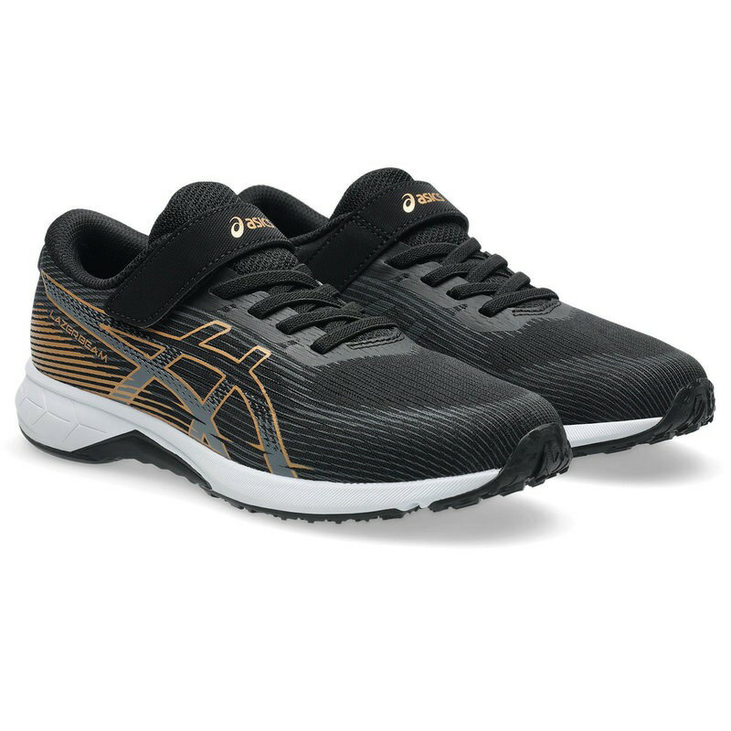 ASICS - アシックス キッズ・ジュニア用 スニーカー LAZERBEAM RK-MG（ブラック×ゴールド・サイズ：20.5cm） 1154A223-001-20.5 asics