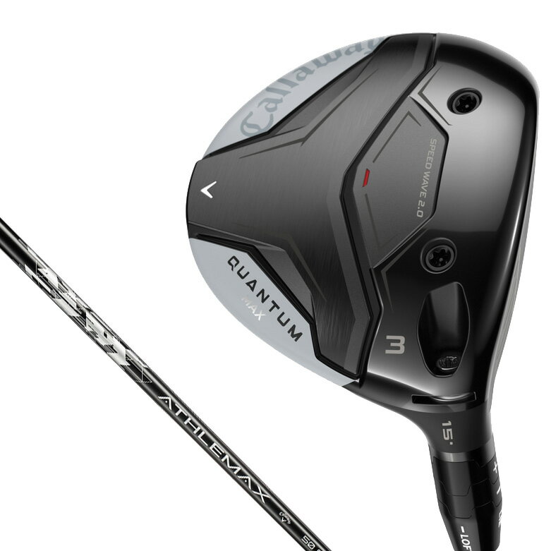 キャロウェイ QUANTUM MAX フェアウェイウッド W#3 ロフト角15°（ATHLEMAX 50 for Callaway シャフト・フレックス：SR） CW-QTMM-3FW-50SR Callway ゴルフクラブ クアンタム
