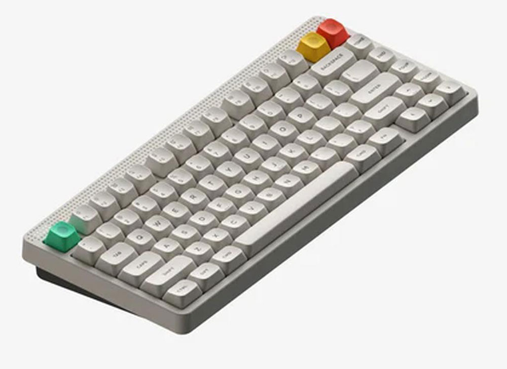 NuPhy �ϥ��ץ��ե�����ᥫ�˥��륭���ܡ��� Ansi��Brown Max�� �����������Lunar White�� Node75 N75MWB