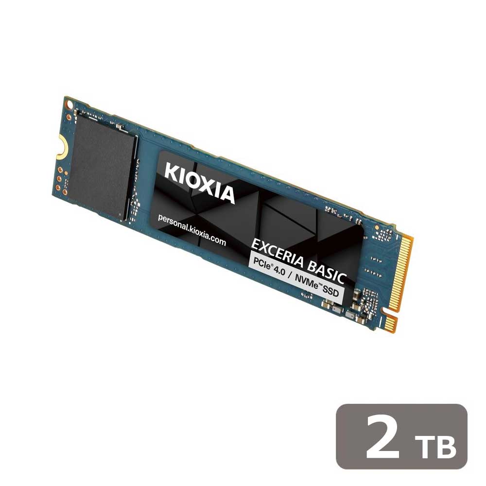 KIOXIA｜キオクシア 内蔵SSD KIOXIA EXCERIA BASIC NVMe Gen4x4 2TB SSDCKN4B/Nシリーズ SSD-CK2.0...