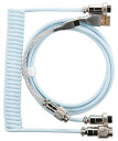 GRAPHT（グラフト） ライティング コイルケーブル USB TypeC-A 185cm(スカイ) TGR021-CA-SKY
