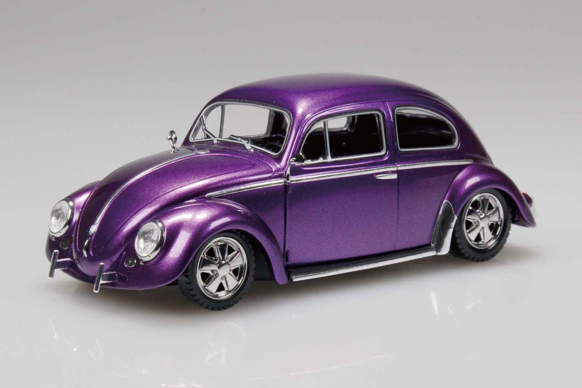 アオシマ 1/32 楽プラ スナップキット No.20CU-MP フォルクスワーゲン ビートル カスタム(メタリックパープル) プラモデル