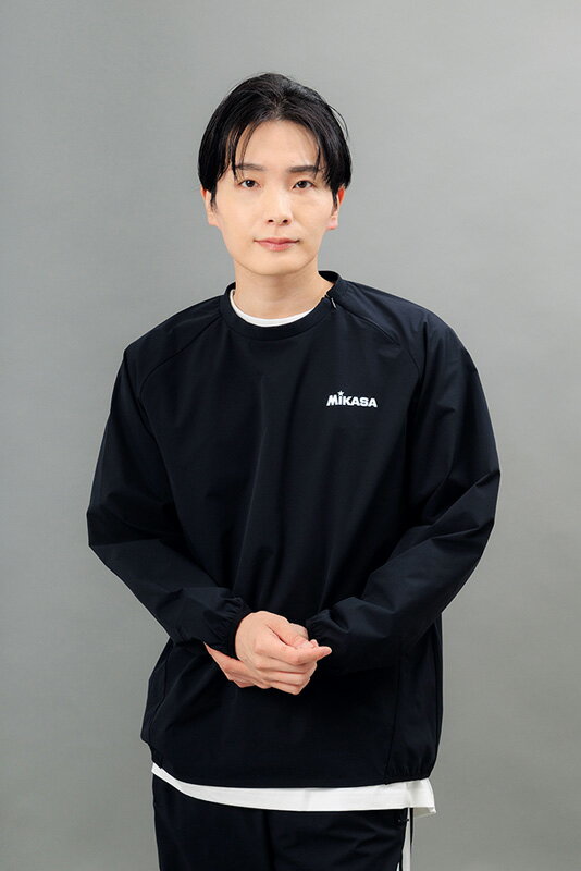 ミカサ 長袖ピステ（ブラック・サイズ：XXL） 2611-BK-XXL