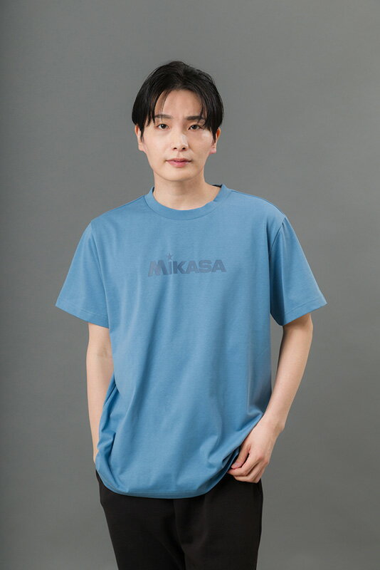 Rakuten - ミカサ 半袖Tシャツ（ブルー・サイズ：L） 2600-BL-L