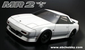 ABCホビー 【再生産】1/10電動RCカー用 01スーパーボディミニ ： トヨタ・MR2（AW11）【67307】 ラジコン用