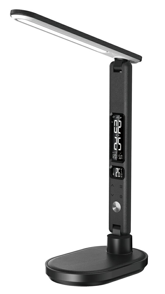 ゼピール LEDデスクスタンド（ブラック） ZLT-20B-K ZEPEAL デジタル表示付 [ZLT20BK]