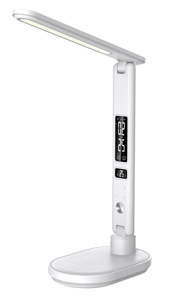 ゼピール LEDデスクスタンド（ホワイト） ZLT-20B-W ZEPEAL デジタル表示付 [ZLT20BW]