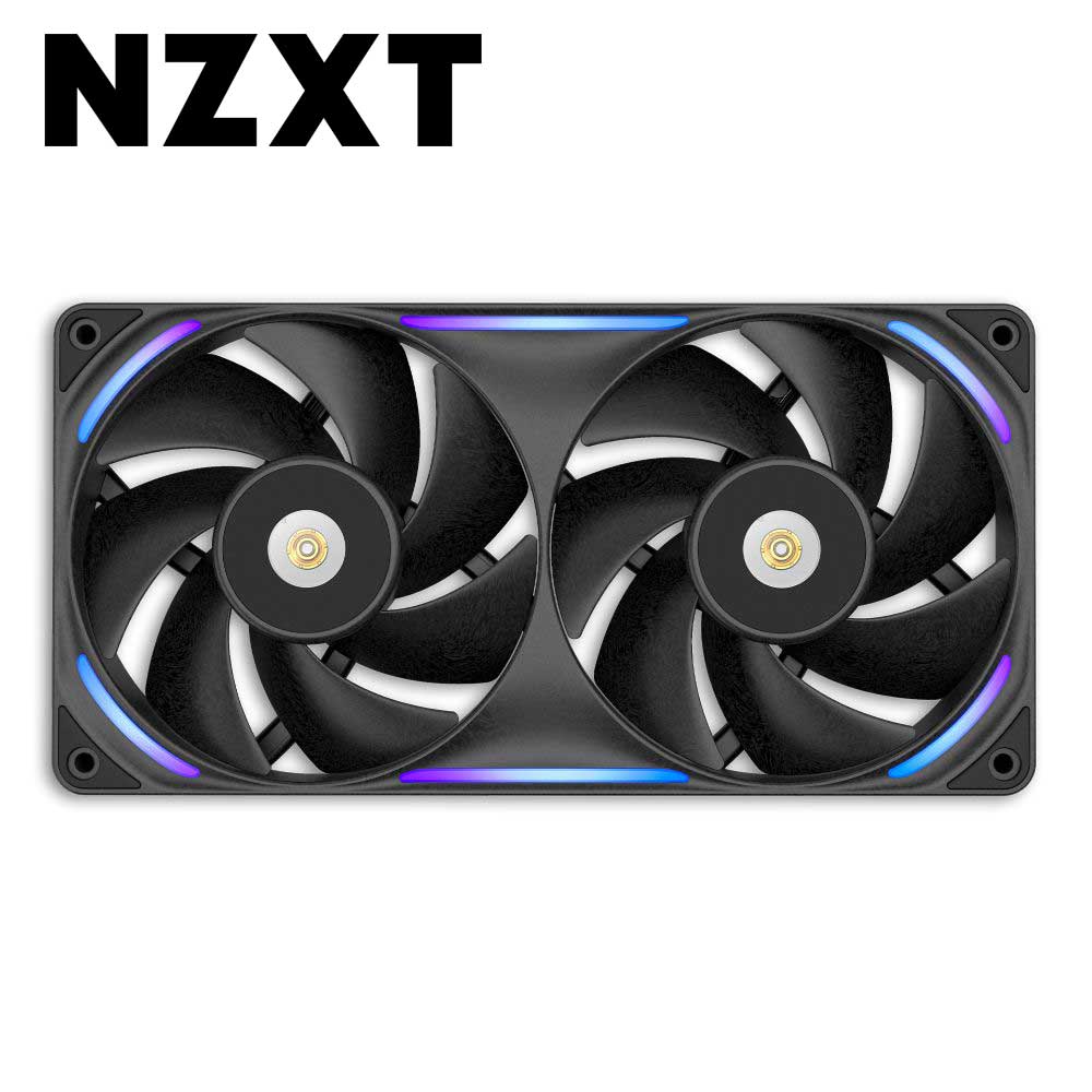 NZXT RGB一体型 パフォーマンスファン F240 X 240mm（120mm×2連）（ブラック） RF-U24PN-B1