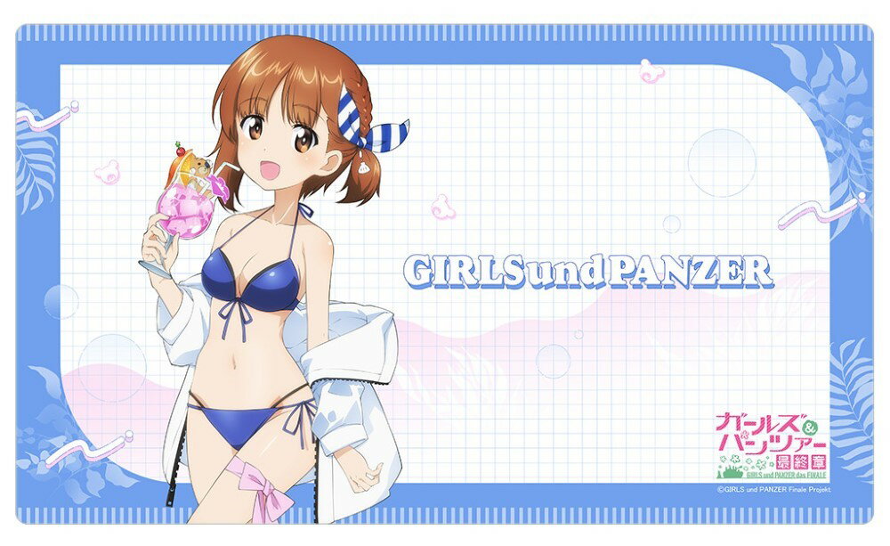 Key-th 「ガールズ＆パンツァー 最終章」描き下ろしラバーマット（西住みほ/リゾート水着）