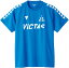 TSP-532201-5000-M ヴィクタス 卓球 ユニセックス プラクティス Tシャツ V-TS245（ブルー・サイズ：M） VICTAS