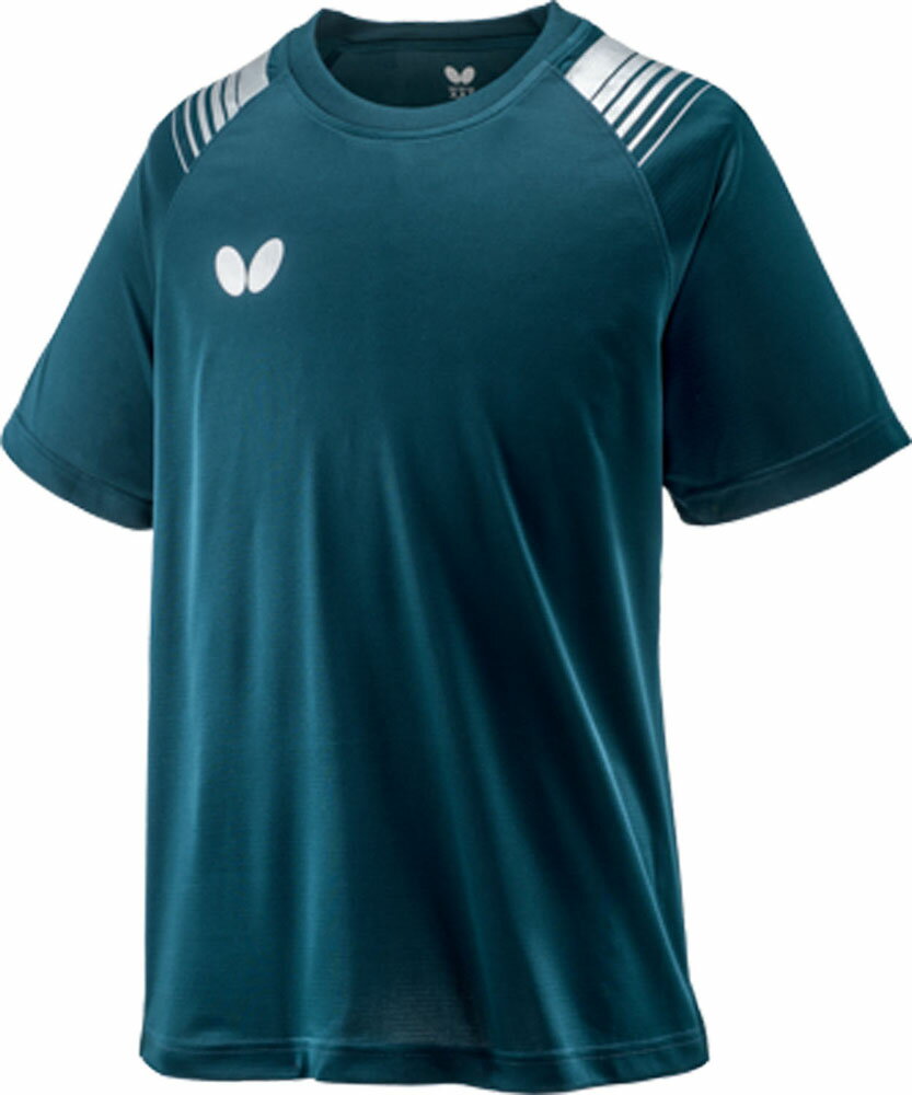 BUT-46140-280-S バタフライ 卓球ウェア ユニセックス エスプレ・Tシャツ（シルバー・サイズ：S） BUTTERFLY