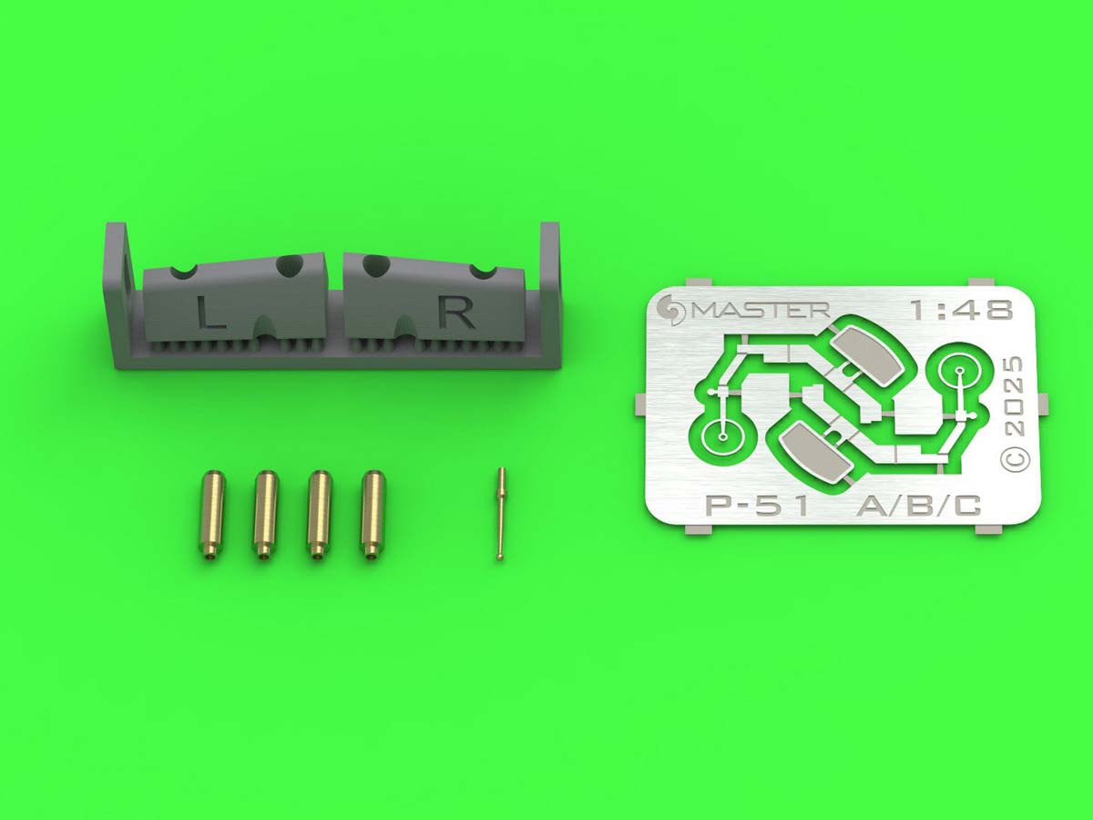 MASTER 1/48 WWII アメリカ P-51Bムスタング 機銃/照準器ディテールセット(エデュアルド用)【AM-48-185..