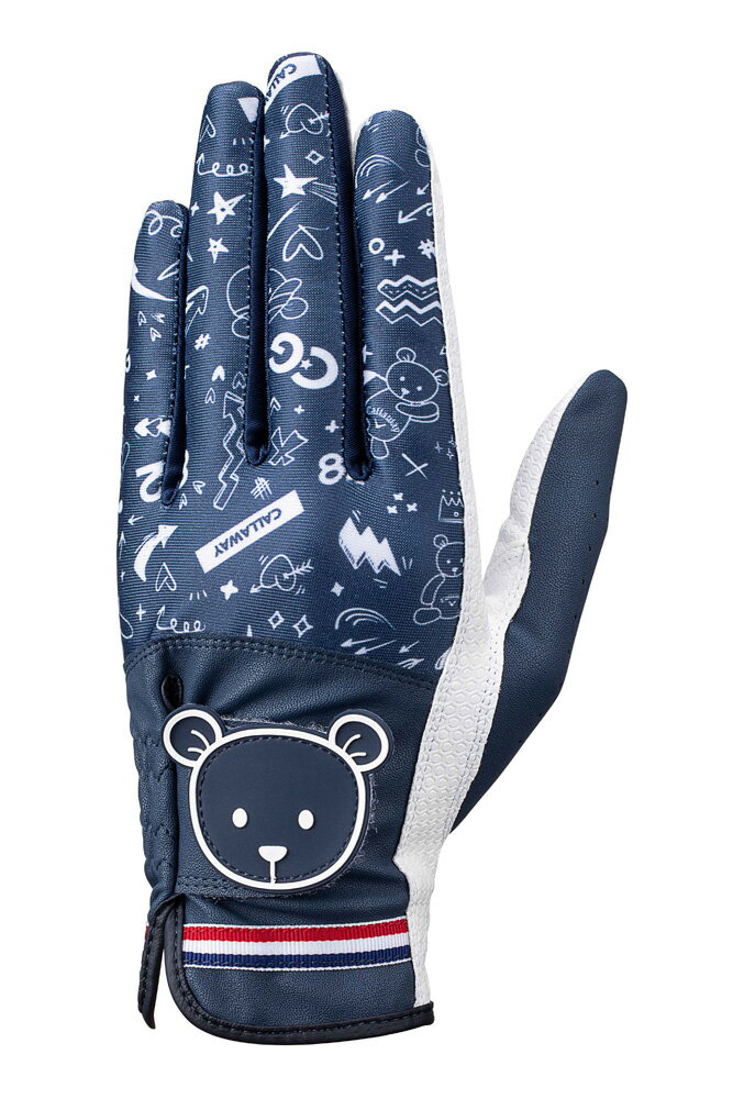 【返品種別A】□「返品種別」について詳しくはこちら□◆オリジナルグラフィックデザインとタブのベアモチーフが、かわいいキャロウェイベアグローブ。◆掌側には、グリップ力を高めるHex in Hex パターンを施した生地を使用。◆甲側のニット生地...