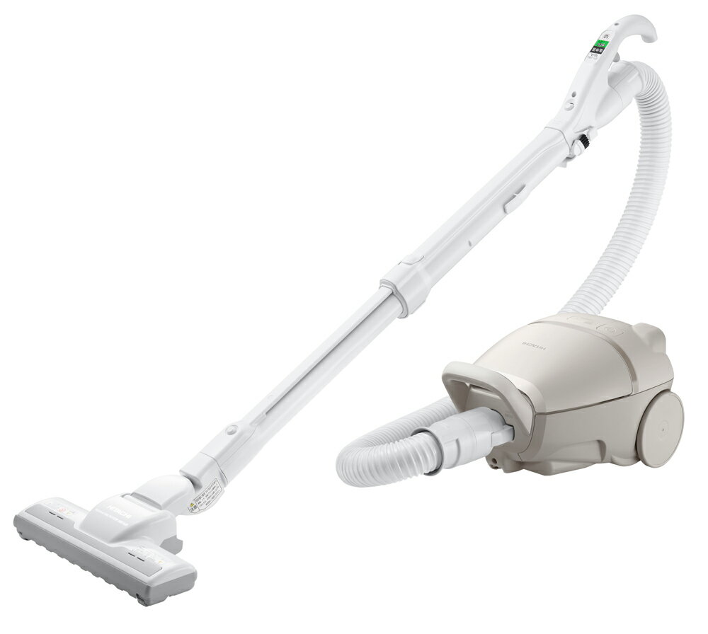 日立 紙パック式クリーナー コード式 自走式パワーブラシ ベージュ CV-KP90P-C HITACHI かるパック [CVKP90PC]