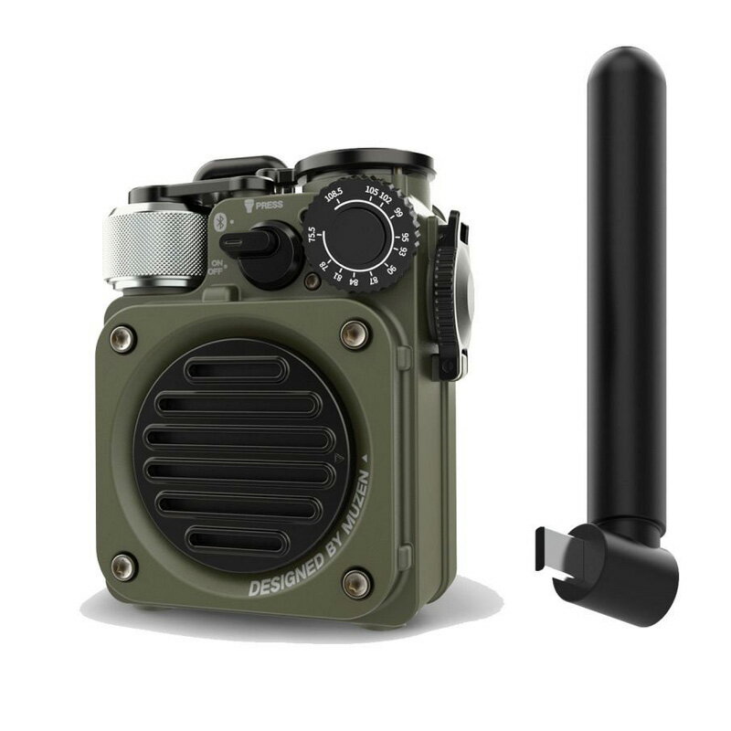 MUZEN Bluetooth対応スピーカー（ジャングルグリーン） MW-PVXI3G MUZEN Wild Mini 第3世代