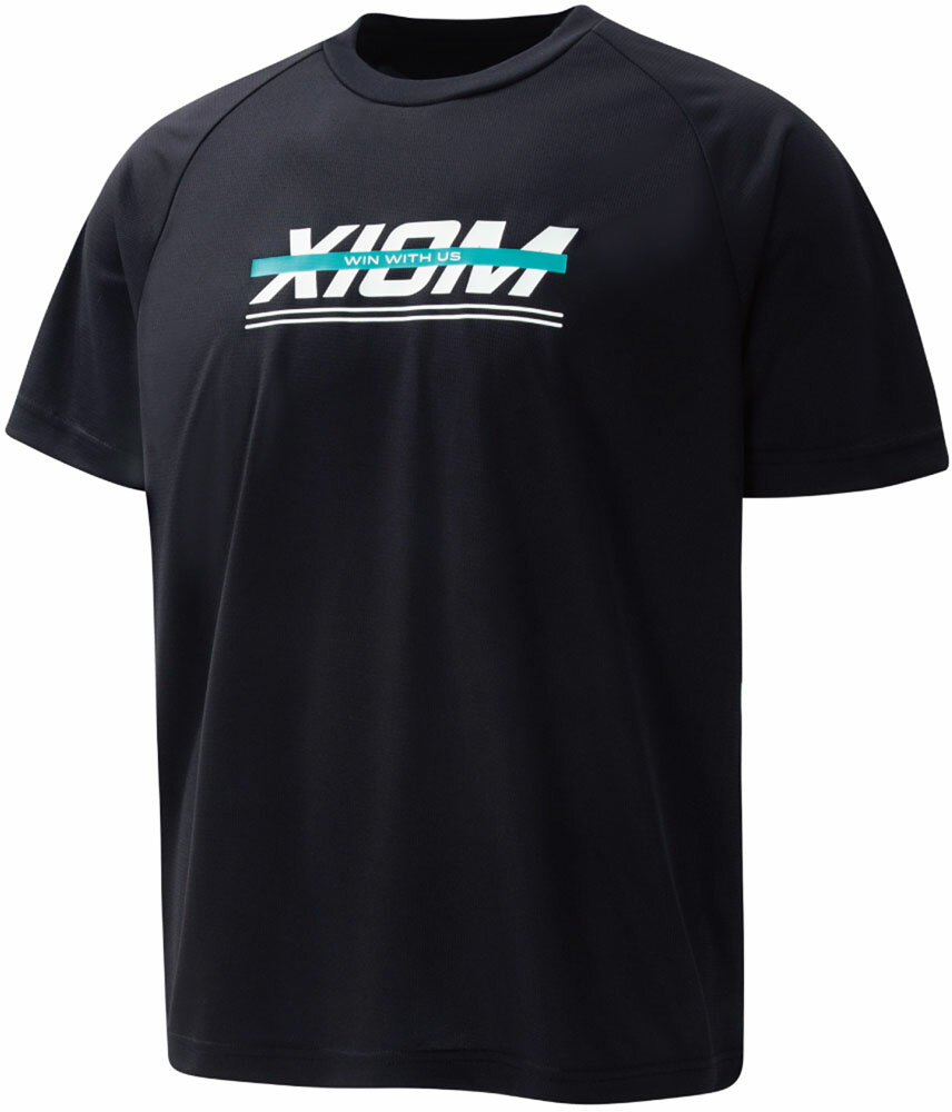 TKU-81009 エクシオン カラーライン Tシャツ（ブラック・サイズ：XL） XIOM