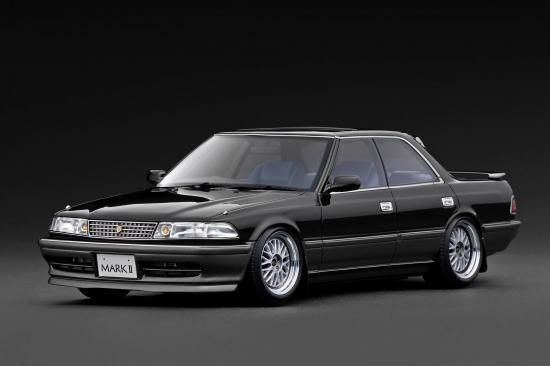 ignitionモデル 1/18 TOYOTA MARK II 2.5 GT TWIN turbo (GX81) Black / Gun Metallic【IG3858】 ミニカー