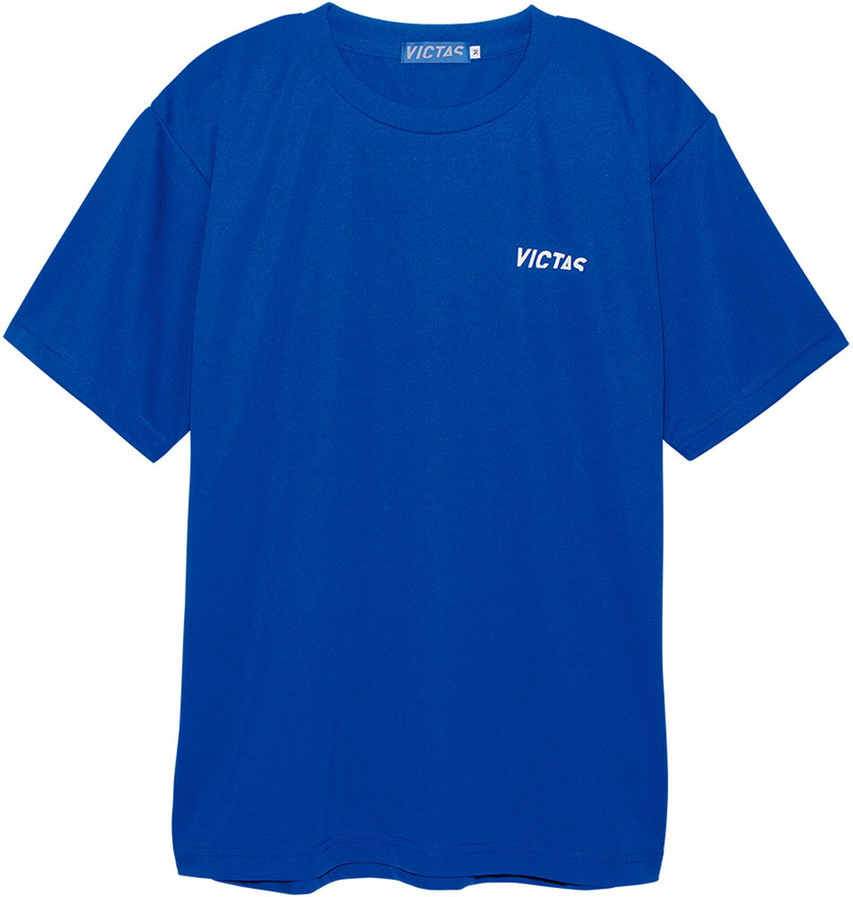 TSP-033455-0120-XS ヴィクタス 卓球 ユニセックス プラクティスTシャツ V-TS063（ブルー・サイズ：XS） VICTAS 1