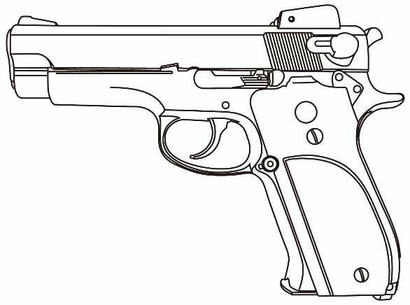 マルシン M439 エクセレントヘビーウエイト 木目調プラグリップ【完成品】 モデルガン