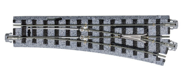 ［鉄道模型］カトー (OO-9/HOナロー) 52-301 ナローゲージユニトラック電動ポイント4番（右）