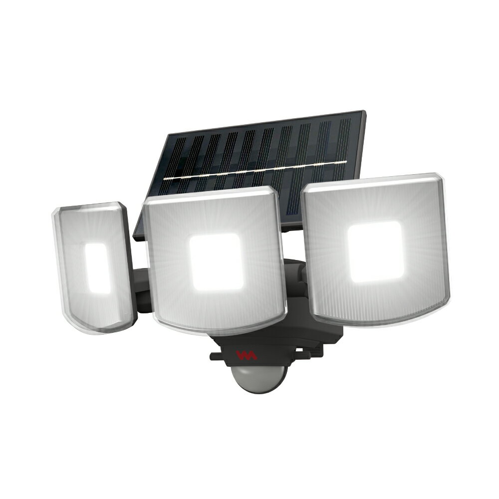 ムサシ ソーラー式　LEDセンサーライト（3.5W×3灯） S-300L musashi [S300L]
