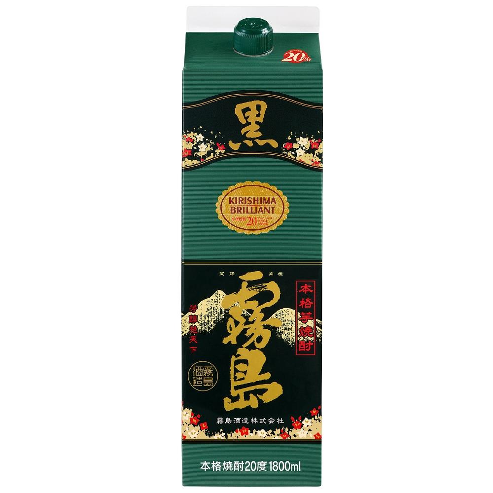 黒霧島 紙パック 20度 1800ml【芋焼酎】 霧島酒造 オツ20ドクロキリシマチユ-パツク