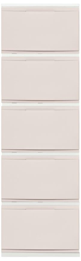 グリーンパル LIVINEウォールチェスト5段 オパールピーチ LW-2521 [LW2521グリンパル]