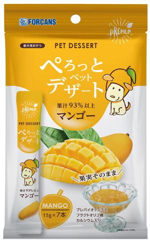 Rakuten - 犬用おやつ ぺろっとペットデザート マンゴー味 15g×7本 フォーキャンス ペロペツトデザ-トマンゴアジ