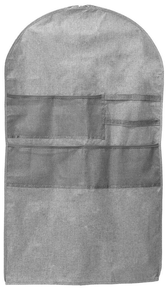 【返品種別A】□「返品種別」について詳しくはこちら□◆洋服をホコリから守る衣類カバー◆ジャケットやワンピースが収まる長さ100cm◆小物が一緒にしまえるポケット付き◆底が空いているので、長めの衣類にも対応します■　仕　様　■サイズ(約)：幅58×高さ100cm材質：ポリエステル[ESTC2ICPGY]東洋ケース生活家電＞収納家具＞ハンガーラック・衣類ハンガー