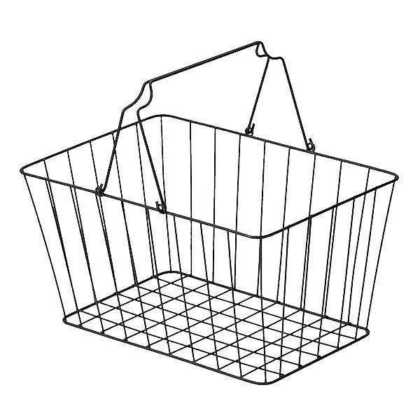 Laundry Containers - 株式会社ちどり産業 ワイヤーバスケット 持ち手付き 幅42×奥行30×高さ22cm 55-65 収納ケース [5565チドリサンギウ]