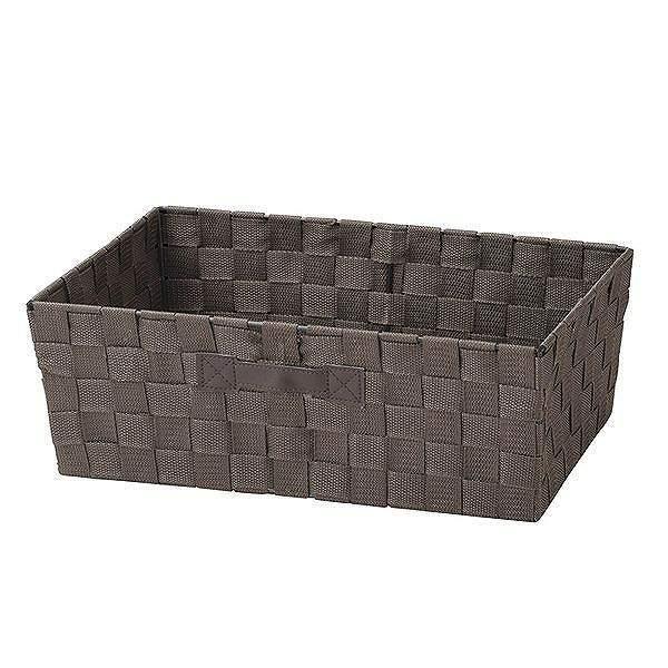 株式会社ちどり産業 バスケット 浅型 幅38.2×奥行26.2×高さ13.4 SF-902DBR 収納ケース [SF902DBR]