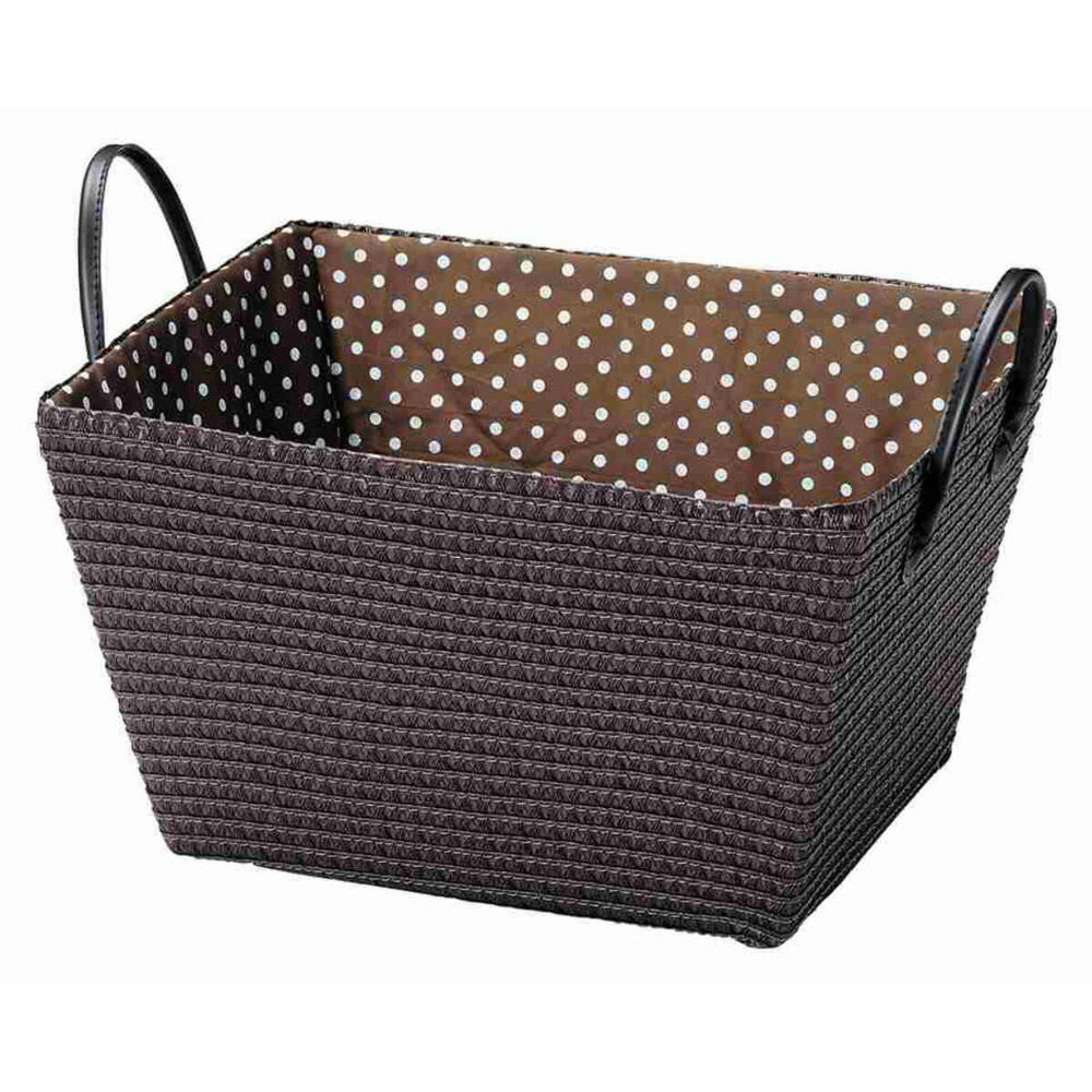Laundry Containers - 株式会社ちどり産業 収納ボックス 幅43×奥行33×高さ24cm（ダークブラウン） SF-990DBR 収納ケース [SF990DBR]